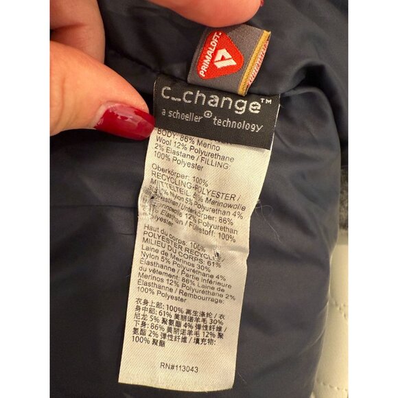 Erin Snow Lola Merino Wool Colorblock Ski Jacket Black Gray White - Size M - Picture 10 of 16